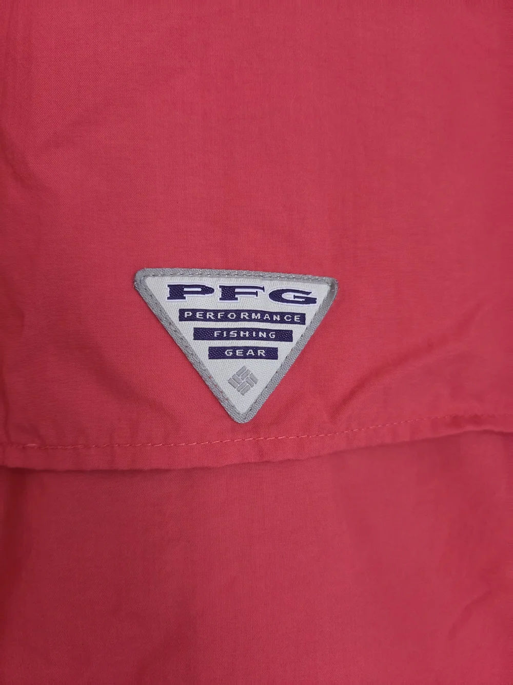 Columbia PFG Omni Shade Fishing Shirt Small Coral Pink Long Sleeve